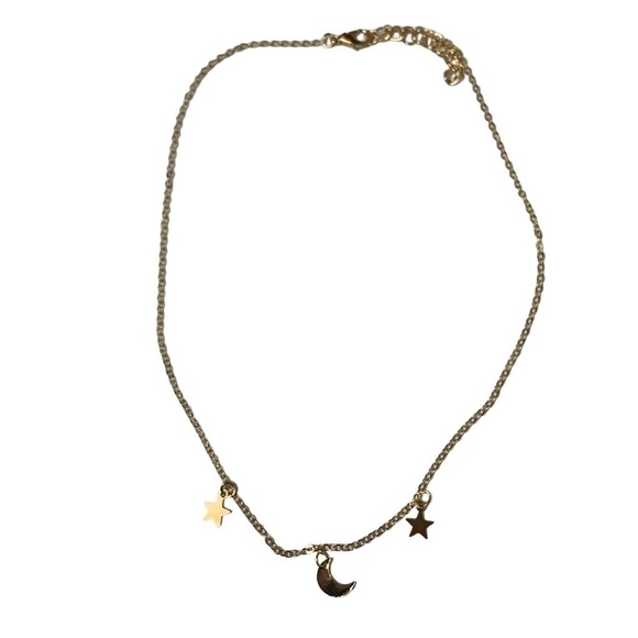Star and moon necklace - Picture 3 of 6